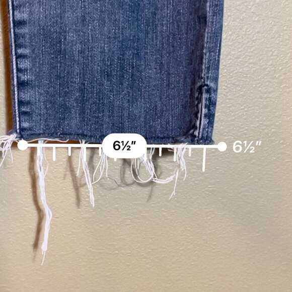 High waist raw hem skinny crop jeans - Picture 4 of 11